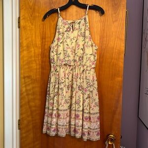 Yellow floral sundress